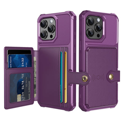 Magnetic Leather Phone Wallet Case
