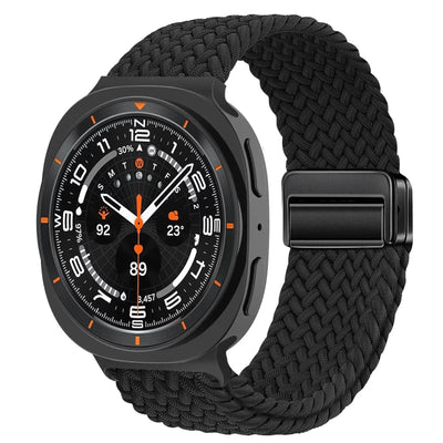 Braided Magnetic Sports Band For Samsung Watch 8 Galaxy Watch 8 40mm / Black