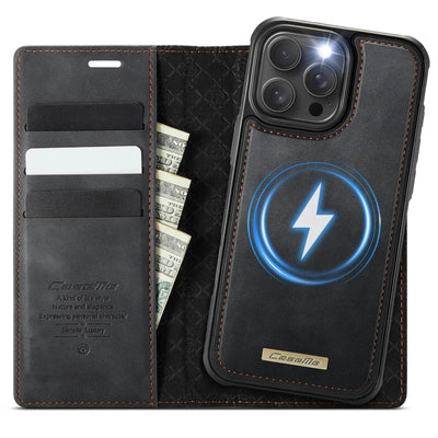 RFID Detachable Leather Card Holder Phone Case iPhone 13 Pro / Black