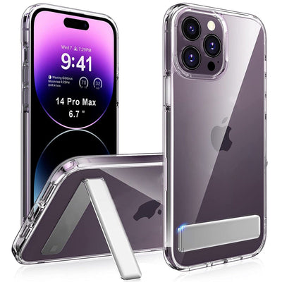 Clear Shockproof Phone Case With Kickstand