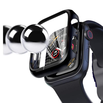 Tempered Glass Protective Watch Case Black / 38mm