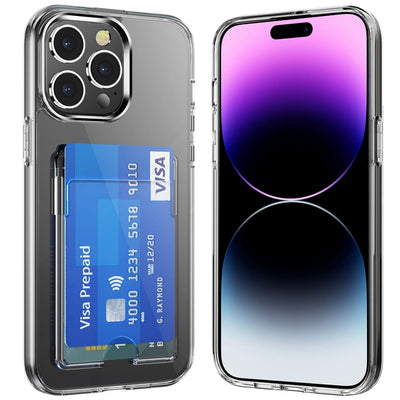 Clear Shockproof Phone Case with Cardholder